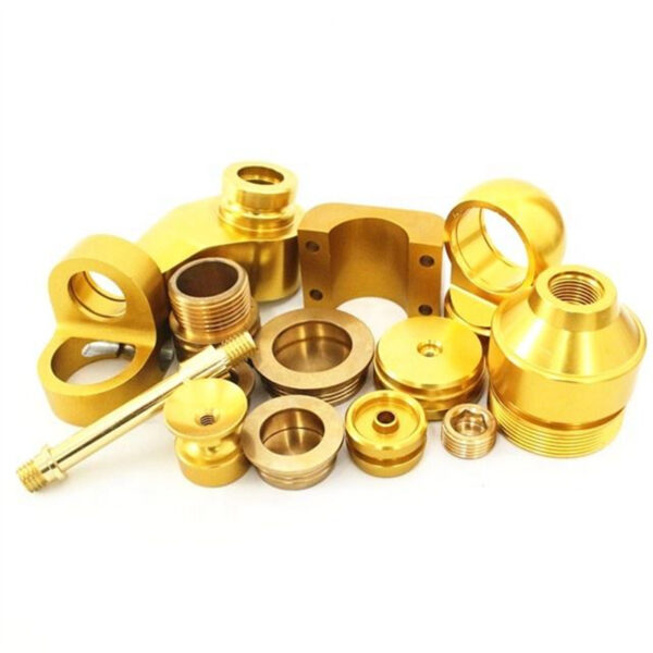 Custom-Brass-Part-Manufacturing-CNC-Precision-Turning-Brass-Contact-Pin-Machining-Nozzle-Adapter-Holder-Pipe-Threaded (4)
